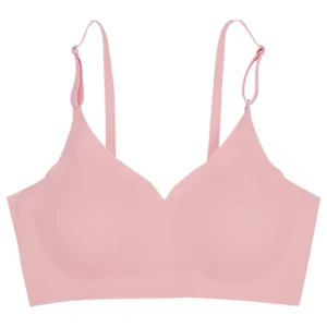 Laser Cut Seamless Wireless Push Up Bra Basic Crop Top Por Mayor Padded Women Brassier Ice Silk Seamless Bra