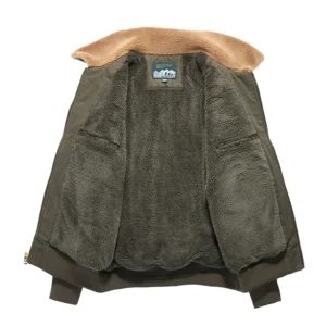 DIMUSI Winter Men's Bomber Jacket Casual Male Outwear Fleece Fur Collar Warm Coats Fashion Retro Military Jackets Man Clothing