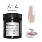 VENALISA 1KG Jelly Gel OEM Nail Art French Nail Construction Gel UV/LED Nail Extension Hard Poly Camouflage Gel