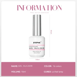 JTING Professional Quality 16 colors Biab Gel Builder in a Bottle Nail Extension Vegan Cruelty Free Gel Polish OEM