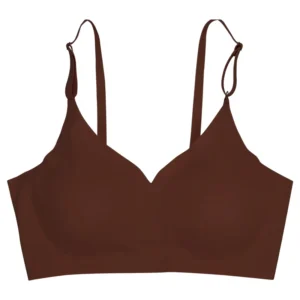 Laser Cut Seamless Wireless Push Up Bra Basic Crop Top Por Mayor Padded Women Brassier Ice Silk Seamless Bra