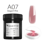 VENALISA 1KG Jelly Gel OEM Nail Art French Nail Construction Gel UV/LED Nail Extension Hard Poly Camouflage Gel