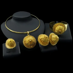 Zhuerrui Mother's Day Gift High Quality 18K Gold Plated MOM Jewelry Set Latest Italian Costume Simple Bridal Jewelry HA16031403