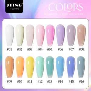 JTING Professional Quality 16 colors Biab Gel Builder in a Bottle Nail Extension Vegan Cruelty Free Gel Polish OEM