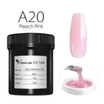 VENALISA 1KG Jelly Gel OEM Nail Art French Nail Construction Gel UV/LED Nail Extension Hard Poly Camouflage Gel