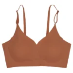 Laser Cut Seamless Wireless Push Up Bra Basic Crop Top Por Mayor Padded Women Brassier Ice Silk Seamless Bra