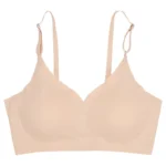 Laser Cut Seamless Wireless Push Up Bra Basic Crop Top Por Mayor Padded Women Brassier Ice Silk Seamless Bra