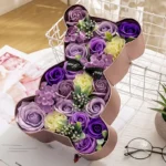 Rose Bear Box Valentine’s Day Mother’s Day Gift Soap Rose Bear Box Artificial Flower Holiday Gift