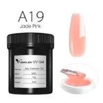 VENALISA 1KG Jelly Gel OEM Nail Art French Nail Construction Gel UV/LED Nail Extension Hard Poly Camouflage Gel