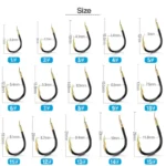 20 pcs Tungsten Steel Fishing Hook Barbed Carp Fishing Hook Single Circle Fishhook Sea Accessories Tackle