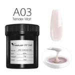 VENALISA 1KG Jelly Gel OEM Nail Art French Nail Construction Gel UV/LED Nail Extension Hard Poly Camouflage Gel