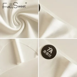 Falllsweet 4Pcs Women Seamless Silk Panties Soft Thin Female Underwear Sexy Mid-Rise Briefs Ice Silk Underpants Lingerie M-2XL