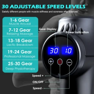 Massager Body Neck Back Deep Tissue Muscle Relaxation Pain Relief Fitness Fascial Massage Gun Electric Percussion Pistol