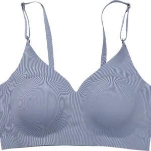 Laser Cut Seamless Wireless Push Up Bra Basic Crop Top Por Mayor Padded Women Brassier Ice Silk Seamless Bra