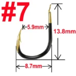 20 pcs Tungsten Steel Fishing Hook Barbed Carp Fishing Hook Single Circle Fishhook Sea Accessories Tackle