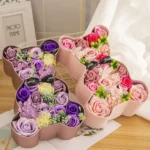 Mother’s Day Rose Gift Box Soap Flower Gift Set Valentine Roses Boutique Package Gifts For Wife Wedding Supplies Wedding