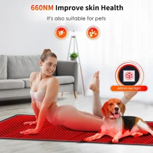 KEMOKO 960pcs Leds Red Light Large Pad For Body Pain Relief Waist Back Shoulder Muscle Pain Yoga mat Relief Relax Infrared Light