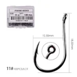 Aorace 40-100pcs/Box Fishing Hook Iseama Circle Carp Eyed Fishing Hook Size 2-22# Ring eye Japan Fishhooks Single Jig Hook