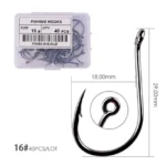 Aorace 40-100pcs/Box Fishing Hook Iseama Circle Carp Eyed Fishing Hook Size 2-22# Ring eye Japan Fishhooks Single Jig Hook
