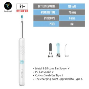 Bebird R1+ R3 T15 M9S Smart Visual Ear Cleaner Otoscope Minifit With 3.5mm  Ear Camera Ear Wax Remover Kit For Ear Health Care