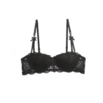 Women’s Bras Sexy Lace Half Cup Push Up French Style Lingerie Solid Soft Deep V Top Breathable Comfortable Closure Thin Bralette