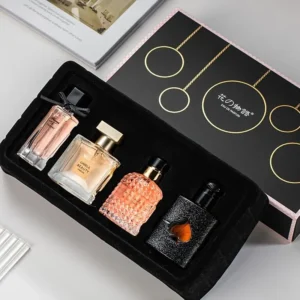 Flower Story 4-in-1 Perfume Gift Box Fresh Long Lasting Light Fragrance Set for Women Daily Wear Gift