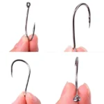 Aorace 40-100pcs/Box Fishing Hook Iseama Circle Carp Eyed Fishing Hook Size 2-22# Ring eye Japan Fishhooks Single Jig Hook