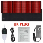 KEMOKO 960pcs Leds Red Light Large Pad For Body Pain Relief Waist Back Shoulder Muscle Pain Yoga mat Relief Relax Infrared Light