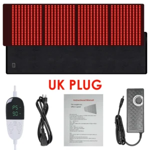 KEMOKO 960pcs Leds Red Light Large Pad For Body Pain Relief Waist Back Shoulder Muscle Pain Yoga mat Relief Relax Infrared Light