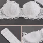 Women Bras Sexy Lace Half Cup Push Up French Style Lingerie Soft Deep V Top Breathable Back Closure Thin Bralette Ropa Mujer