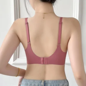 FallSweet Japanese Style Wireless Push Up Bra for Women Seamless 3/4 Cup Glossy Bralette Comfortable Underwear Female Lingerie