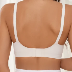 Pregnant Women'S Non Steel Ring Underwear With Front Opening Buckle For Comfortable Breathable Fit Solid Color Nursing Underwear