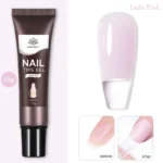 BORN PRETTY 15g Nail Tips Gel Easy Stick Nude Adhesive Bond UV Glue Nail Art Gel Varnish Capsule Tips Strong Extension