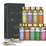 9pcs Essential Oils Set 10ml Pure Natural Gift Set Kit for HumidifIer Diffuser Candles making DIY Soap Aroma Oil for Skin Care