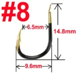 20 pcs Tungsten Steel Fishing Hook Barbed Carp Fishing Hook Single Circle Fishhook Sea Accessories Tackle