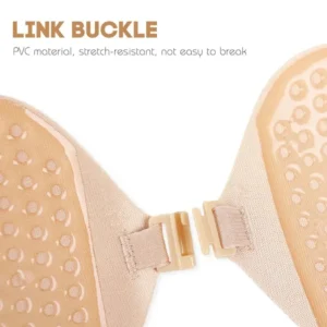 1/2pcs Invisible Women'S Push Up Bra, Backless And Strapless Bra, Front Placket Bra, Underwear, Silicone Self-Adhesive Breast Pad