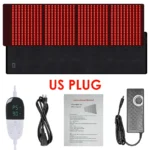 KEMOKO 960pcs Leds Red Light Large Pad For Body Pain Relief Waist Back Shoulder Muscle Pain Yoga mat Relief Relax Infrared Light