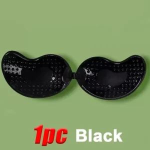 1/2pcs Invisible Women'S Push Up Bra, Backless And Strapless Bra, Front Placket Bra, Underwear, Silicone Self-Adhesive Breast Pad