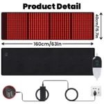 KEMOKO 960pcs Leds Red Light Large Pad For Body Pain Relief Waist Back Shoulder Muscle Pain Yoga mat Relief Relax Infrared Light