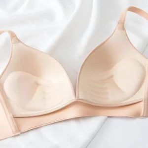 2Pcs/Set Seamless Deep V 3/4 Cup Bra Women's Wireless Underwear Push-Up Bra Gentle Support Bralette Daily Sexy Lingerie S-XXL