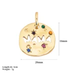 Mother’s Day MAMA Necklace Gift Irregular Circular Guardian Pendant Necklace New Fashion Stainless Steel Necklace Accessory Gift
