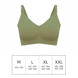 Ultra Thin Laser Cutting Ladies Feeding Bra Seamless Removable Padded Breastfeeding Bras Plus Size Push Up Maternity Support Bra