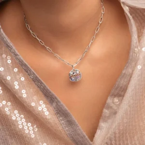 MAMA Necklace Gift Irregular Circular Guardian Pendant Necklace
