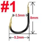 20 pcs Tungsten Steel Fishing Hook Barbed Carp Fishing Hook Single Circle Fishhook Sea Accessories Tackle