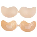Women’s Invisible Strapless Adhesive Stick Bra Strapless Push Up Bras Lingerie Seamless Silicone Nipple Cover Bralette Underwear
