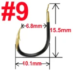 20 pcs Tungsten Steel Fishing Hook Barbed Carp Fishing Hook Single Circle Fishhook Sea Accessories Tackle