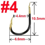 20 pcs Tungsten Steel Fishing Hook Barbed Carp Fishing Hook Single Circle Fishhook Sea Accessories Tackle