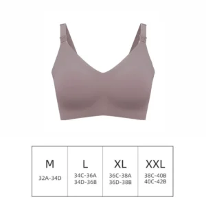 Ultra Thin Laser Cutting Ladies Feeding Bra Seamless Removable Padded Breastfeeding Bras Plus Size Push Up Maternity Support Bra