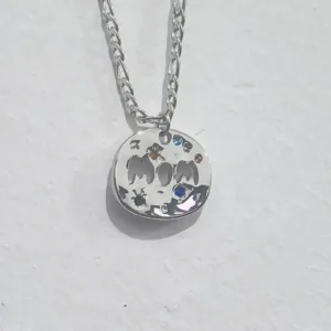 MAMA Necklace Gift Irregular Circular Guardian Pendant Necklace