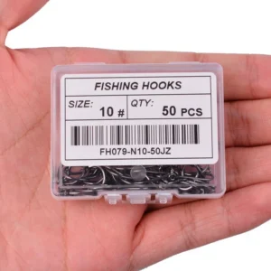 Aorace 40-100pcs/Box Fishing Hook Iseama Circle Carp Eyed Fishing Hook Size 2-22# Ring eye Japan Fishhooks Single Jig Hook